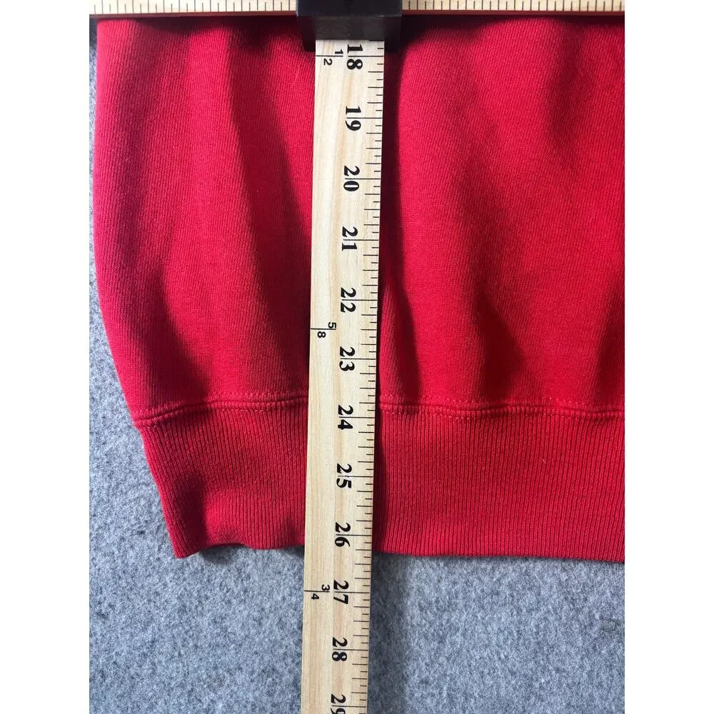VINTAGE 90s Wisconsin Badgers Sweatshirt Mens XL Red Rose Bowl Crewneck Fleece - Picture 4 of 8
